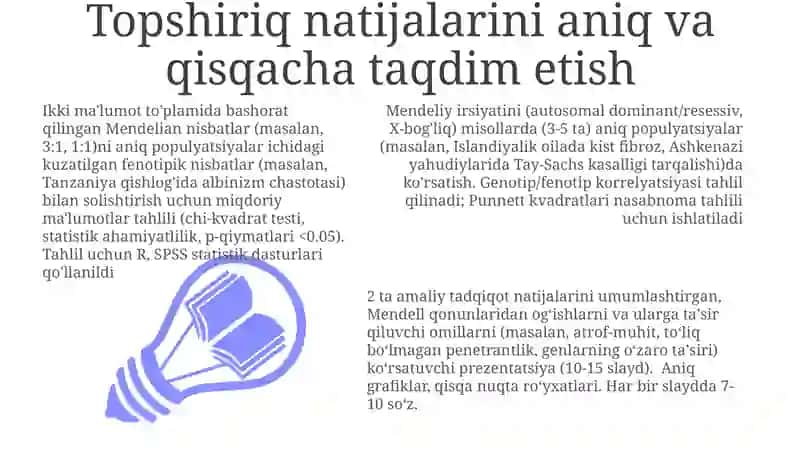 Mendel Genetikasi Holatlar Tahlili 3