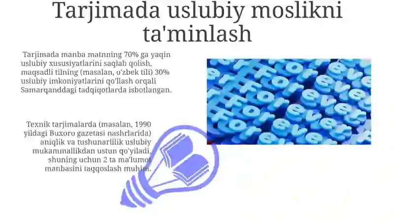 Tarjimaning stilistik muammolari 3