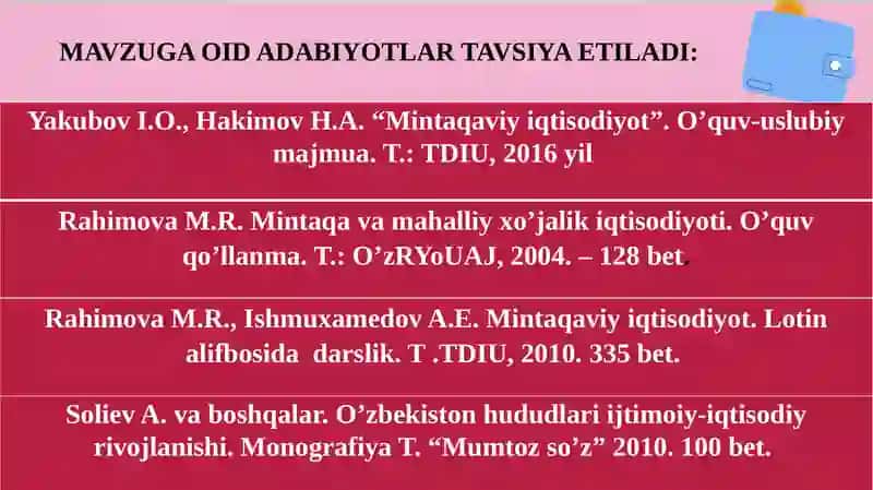 O’zbekistonning ma’muriy-hududiy tuzilishi va ularning mintaqaviy-iqtisodiyoti 3