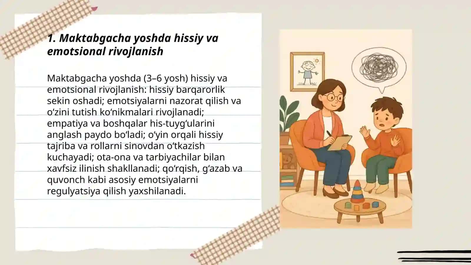 Maktabgacha yosh davrda psixik rivojlanish xususiyatlari 3