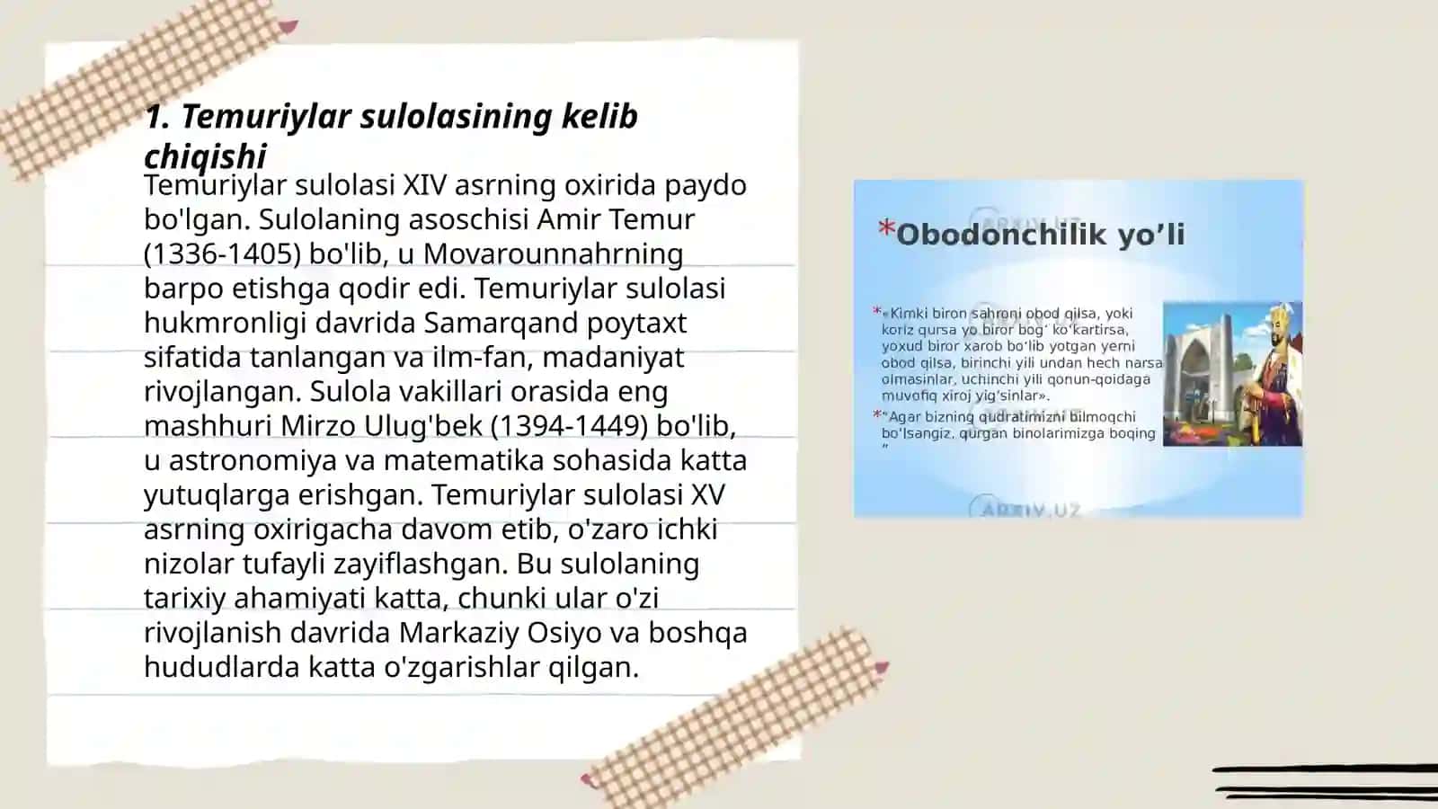 Temuriylar sulolasi 3