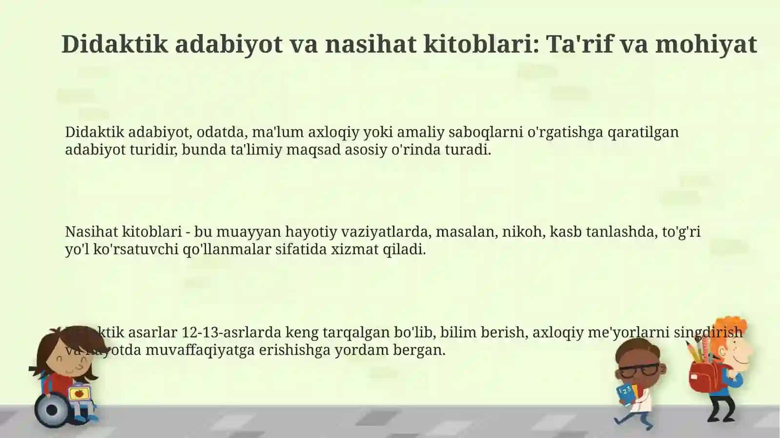 Didaktik adabiyot va pandnomalar 3