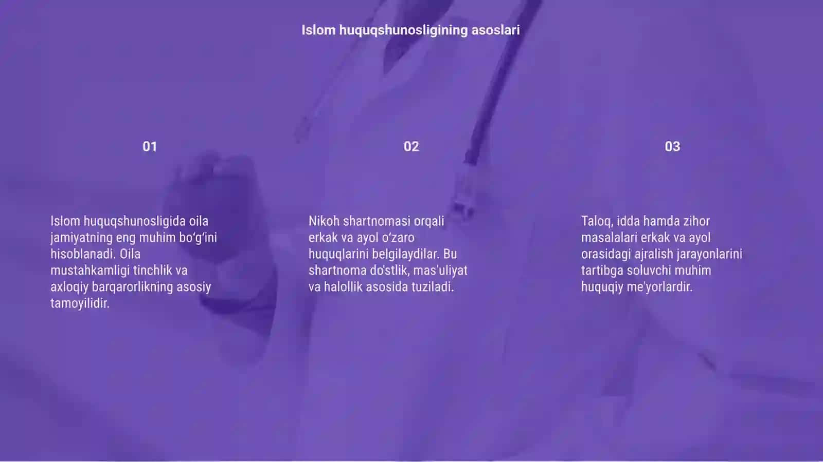 Islom huquqshunosligida oila, nikoh, taloq, idda va zihor tushunchalari 3
