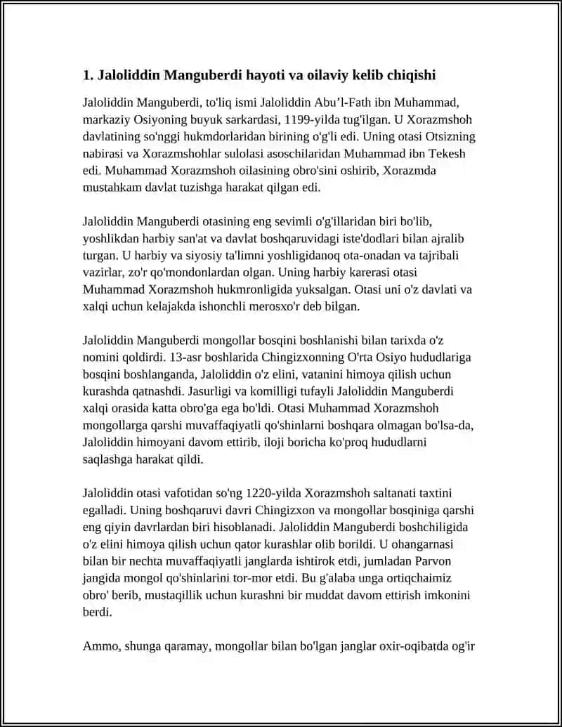 JALOLIDDIN MANGUBERDI-VATAN HIMOYACHISI 3