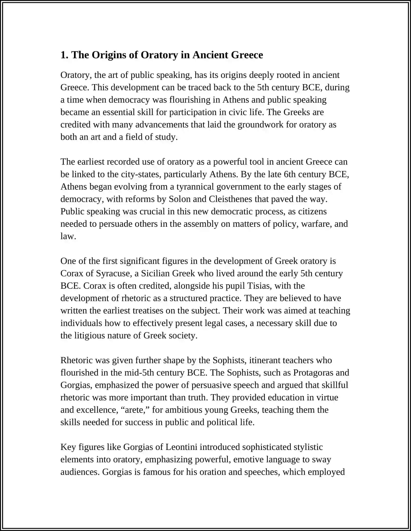 FROM THE HISTORY OF THE ART OF ORATORY 3