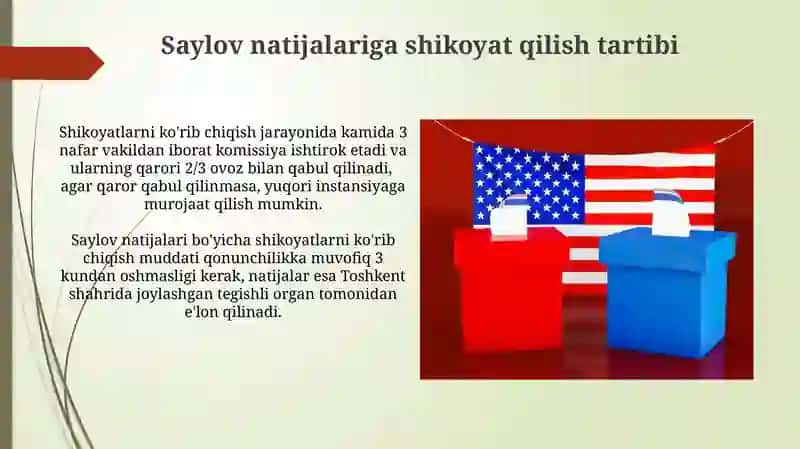 Saylov huquqining konstitutsiyaviy asoslari va tizimi 3