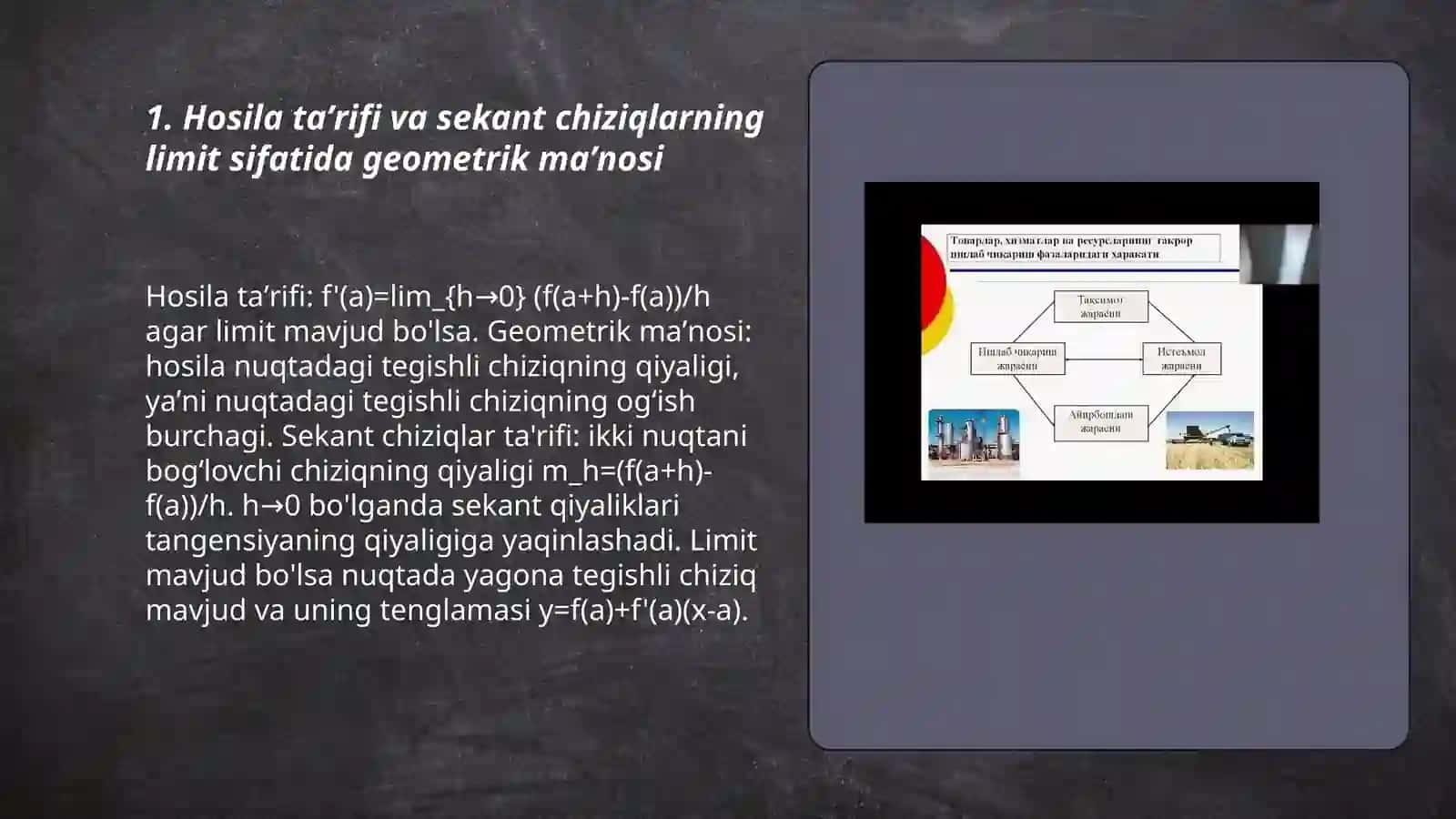 Hosila va uning  geometrik ma’nosi 3