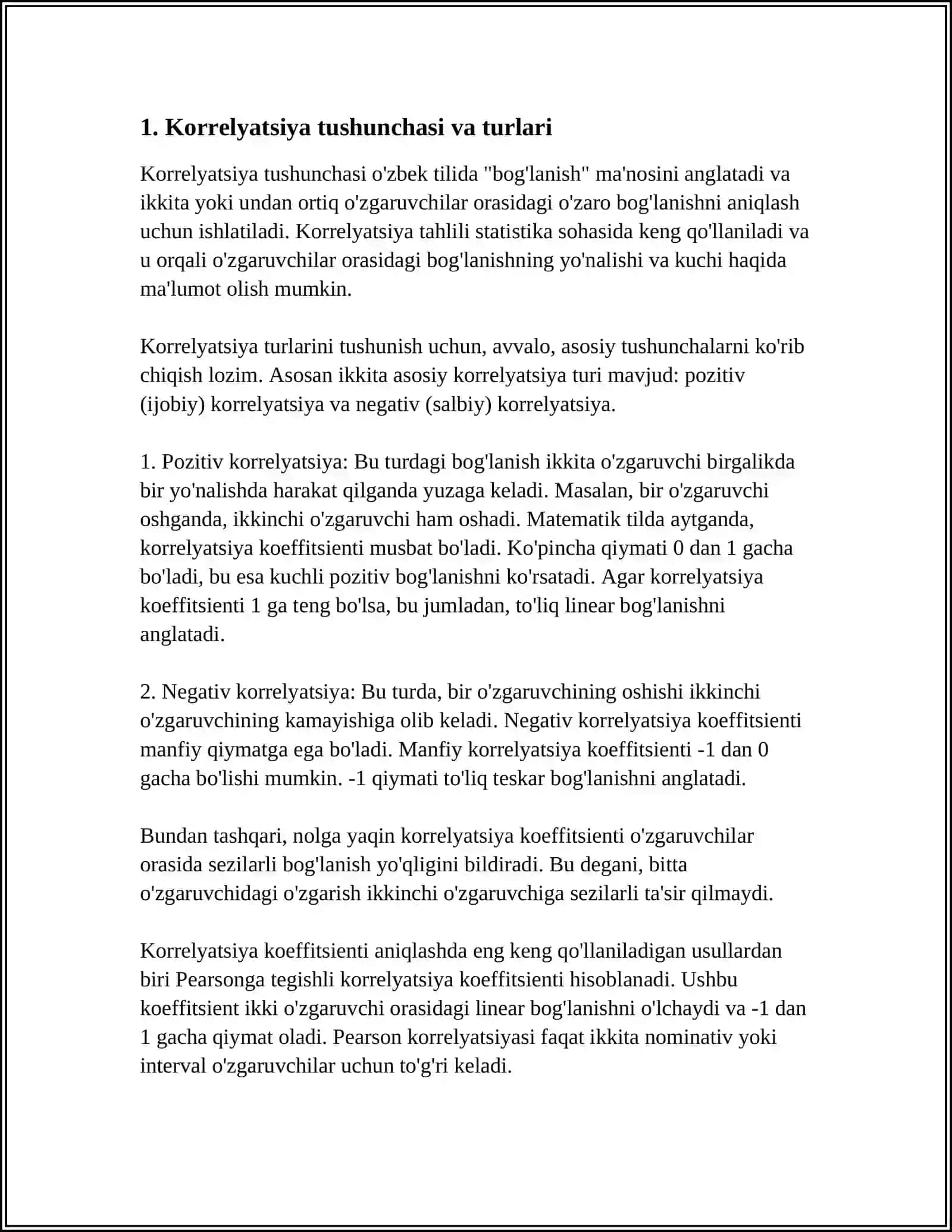 KORREYLATSION BOG’LANISHLARNI ANIQLASH USULLARI 3