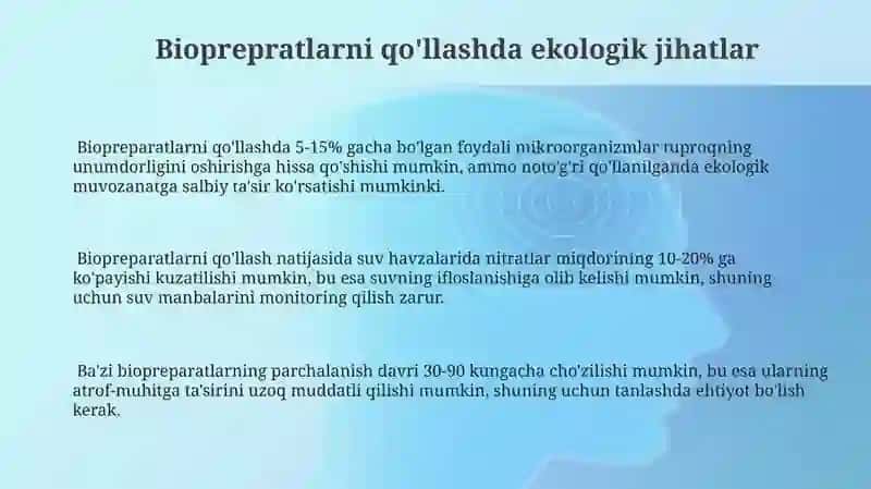 Bioprepratlarni qo'llash usullarini o'rganish 3