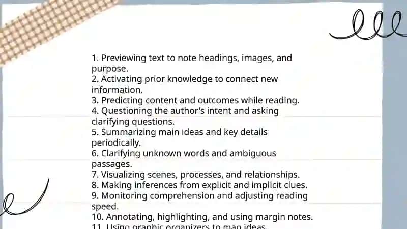 Reading and writing skill 3