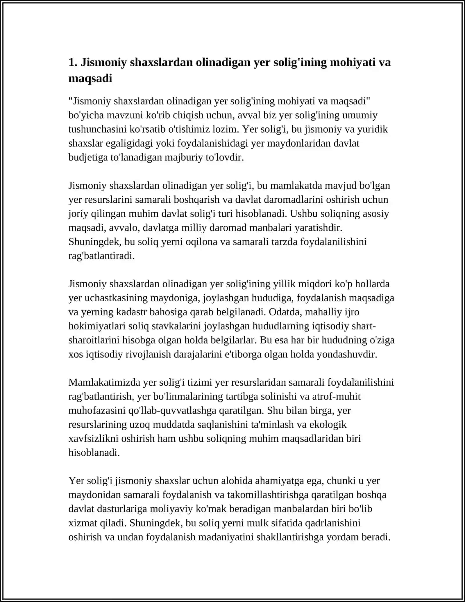JISMONIY SHAXSLARDAN OLINADIGAN YER SOLIGI 3