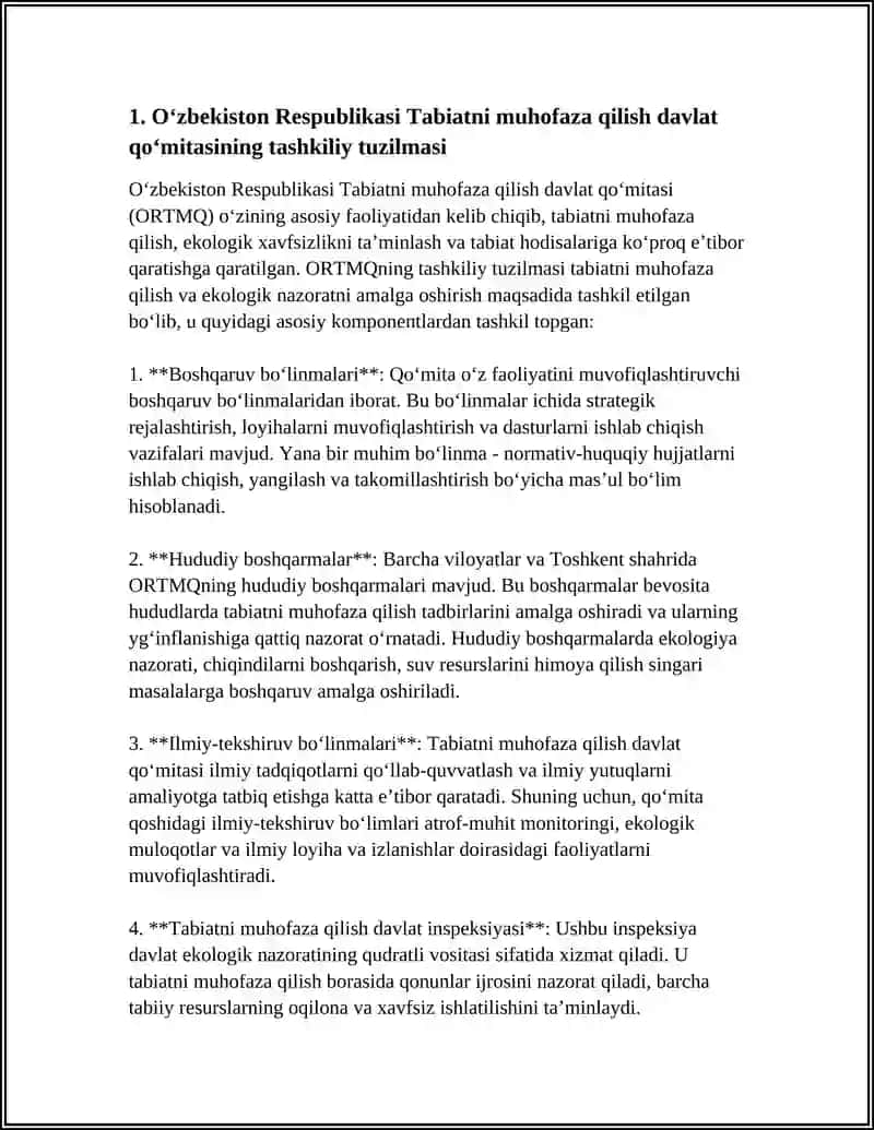 Oʻzbekiston Respublikasi Tabiatni muhofaza qilish davlat qoʻmitasi 3