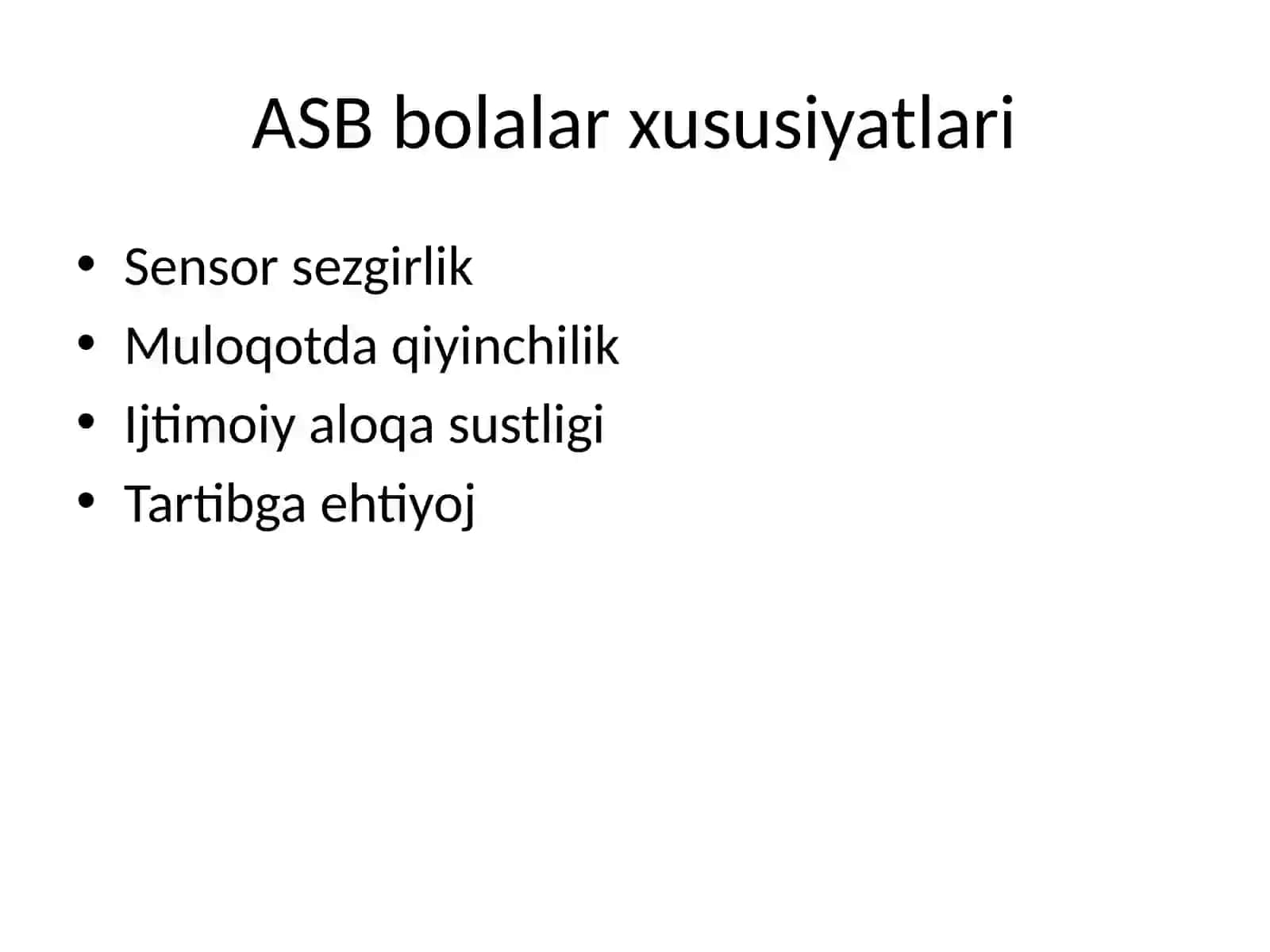 Autistik Spektr Buzilishlari 3