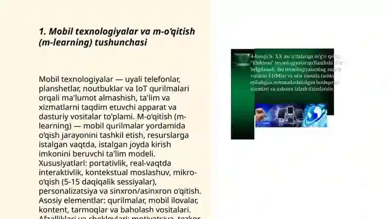 Mobil texnologiyalarning ta’lim tizimidagi qo‘llanilishi 3