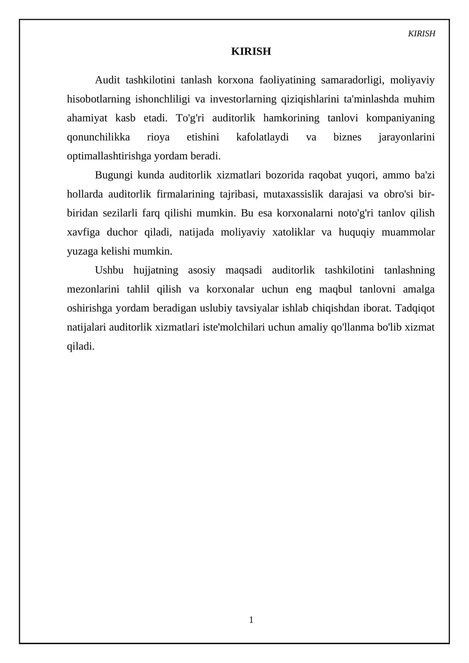 Auditorlik tanlash 3
