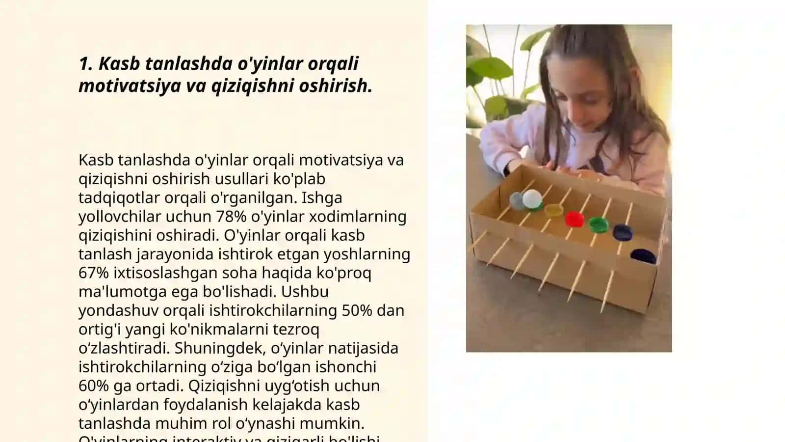 O’quvchilarni kasbga yo’naltirishda o’yinlarning o’rni 3