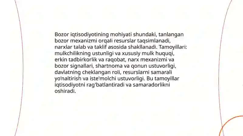 Bozor iqtisodiyotining mazmuni va amal qilishi 3