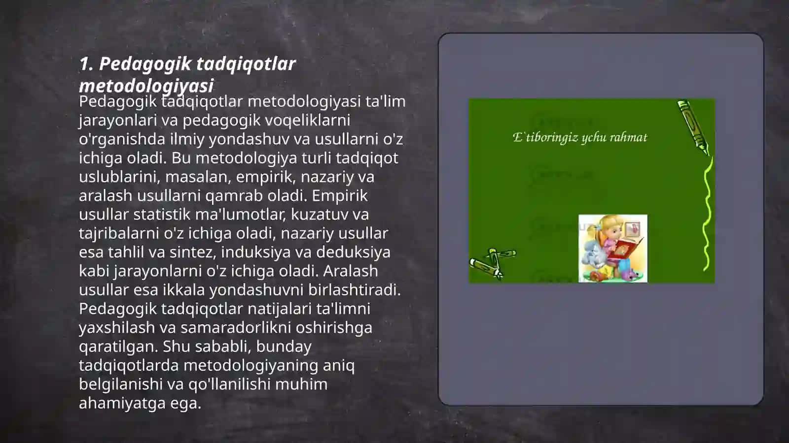 Pedogogika fanining ilmiy tatqiqot metodlari 3