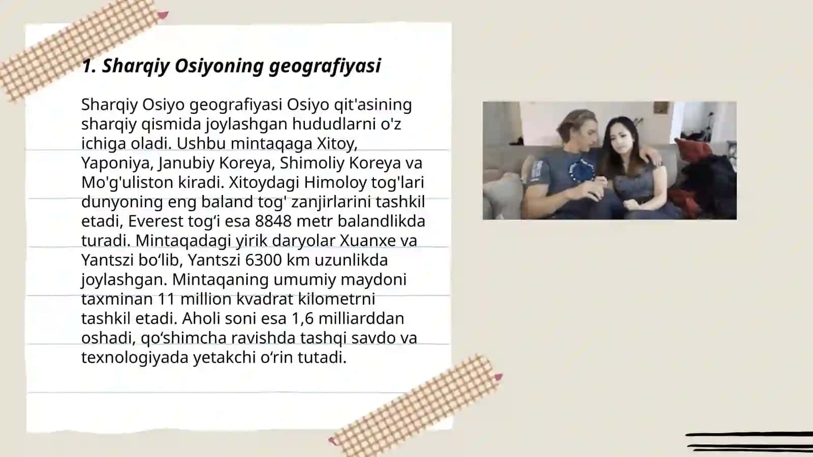 Sharqiy Osiyoning geografiyasi 3