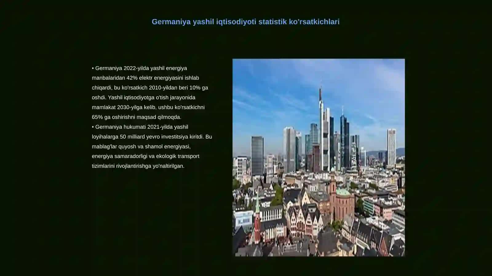 Germaniya yashil iqtisodiyoti statistik ko'rsatkichlari 3