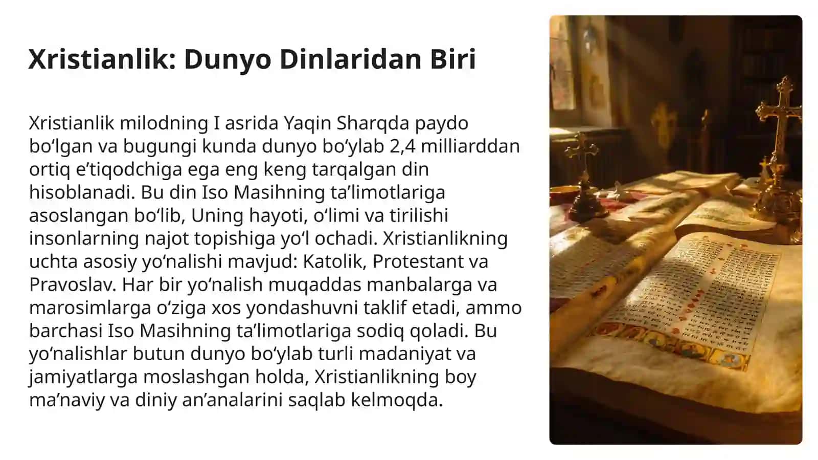 Xristianlik Muqaddas Manbalari: "Sirli Marosimlar"ning Mohiyati 3