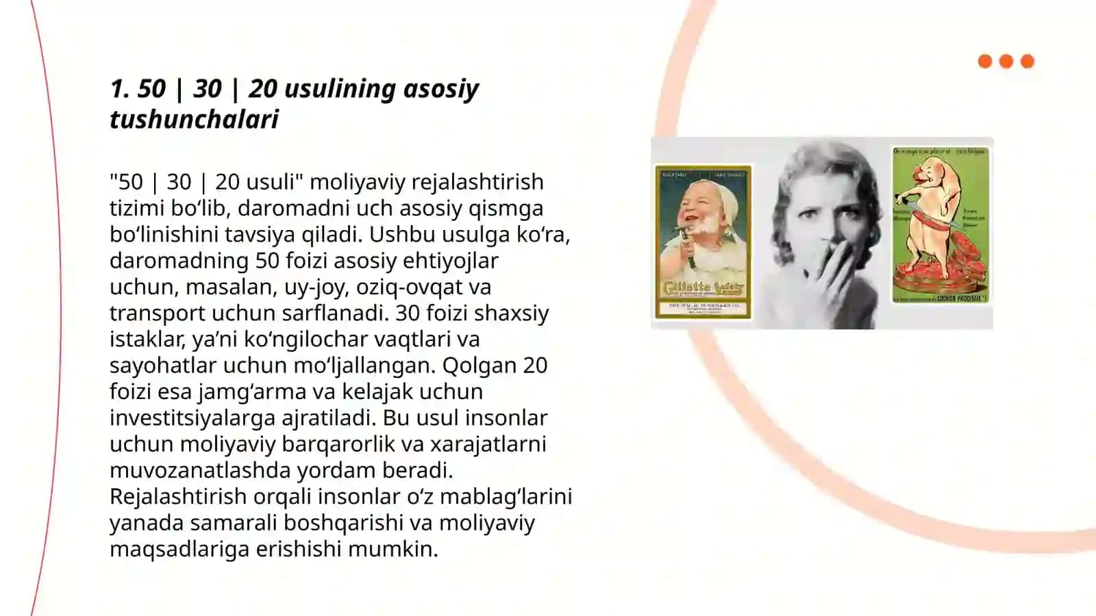50 |30 |20 usulning ōziga xosligi 3