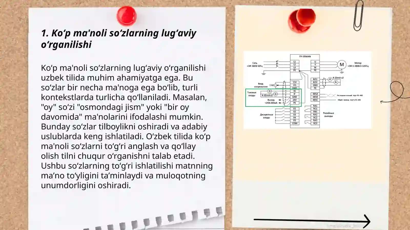 Koʻp ma'noli va shakldosh soʻzlar ustida ishlash 3