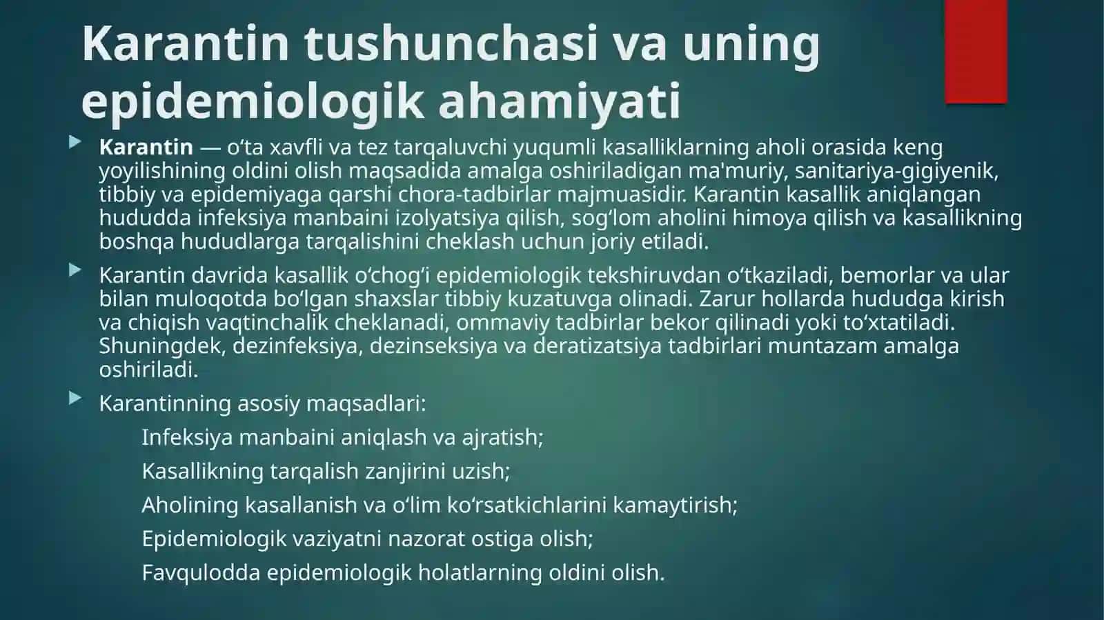 Karantin va o‘taxavfli infeksiyalarning (KvaO‘ XI) zamonaviy epidemiologik xususiyatlari 3