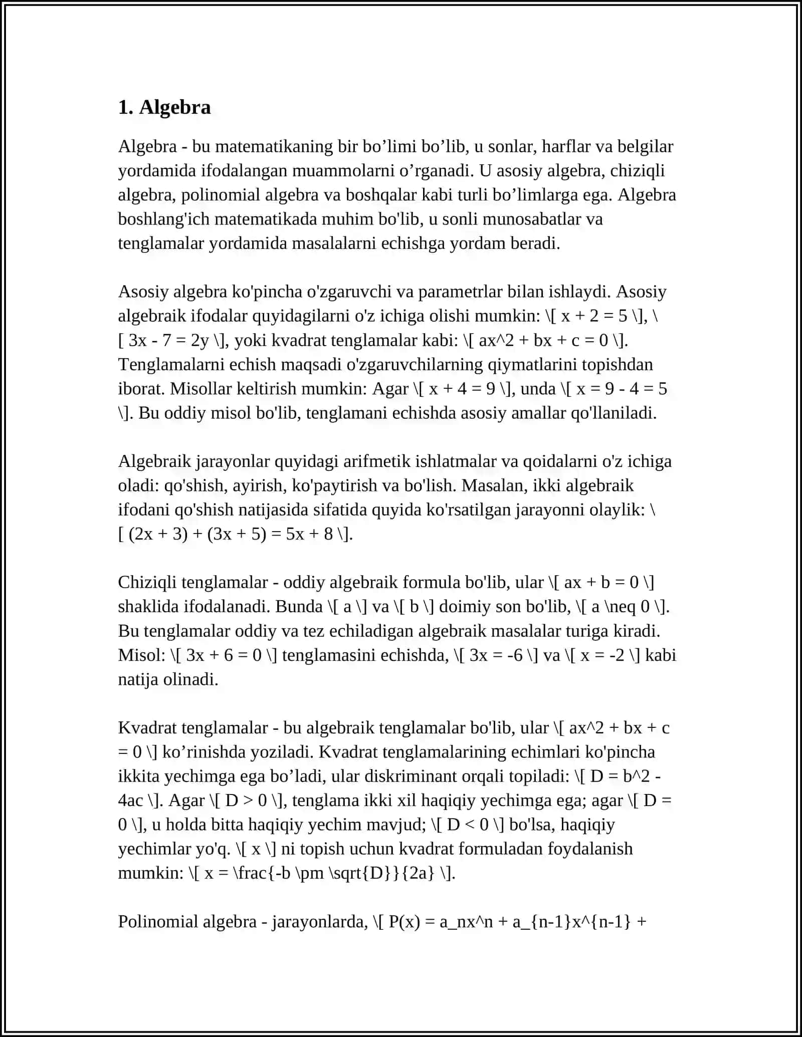 MATEMATIK REBURSLAR 3