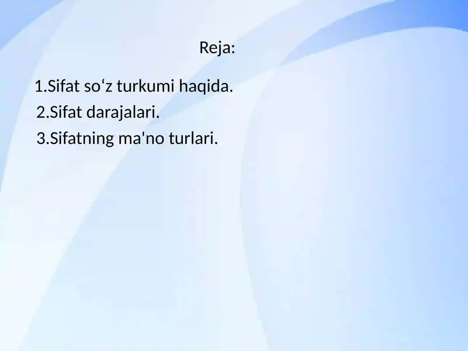 Sifatsoʻzturkumi 3