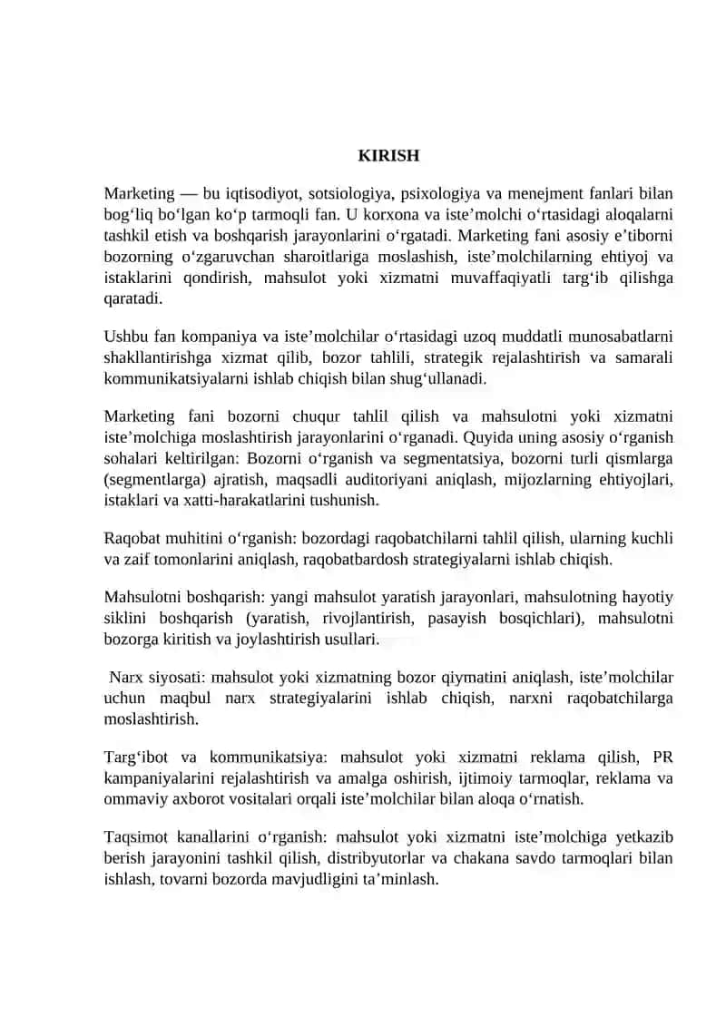 Rivojlanish va yangi mahsulotlar bozoriga kirish strategiyalari 3