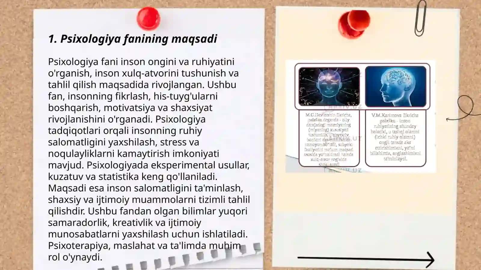 Psixologiya fanining maqsat va vazifalari 3