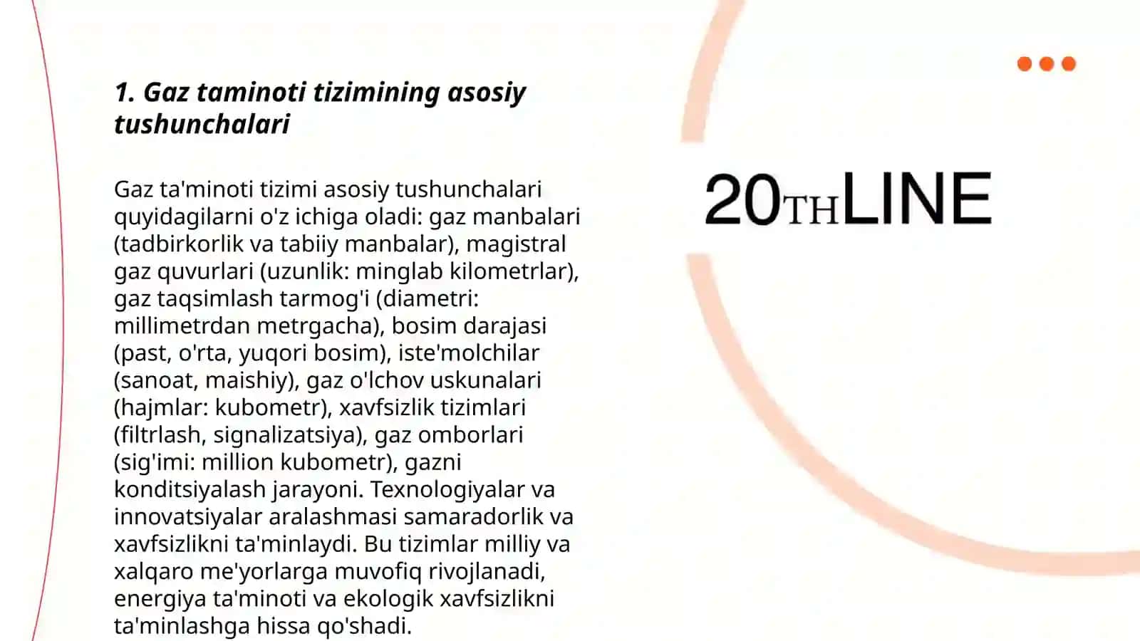 Gaz taminoti tizimini loyihalash va qurishni o’rganish 3