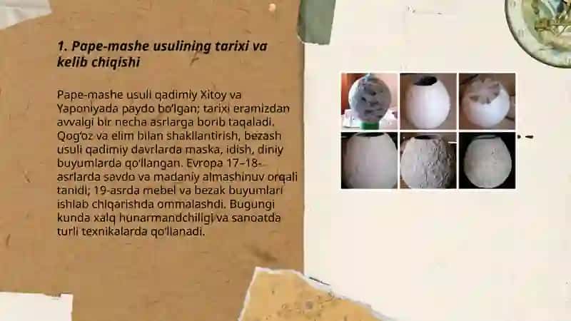 Pape-mashe usuli 3