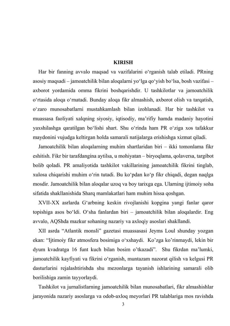XALQARO PR KURS ISHI 3
