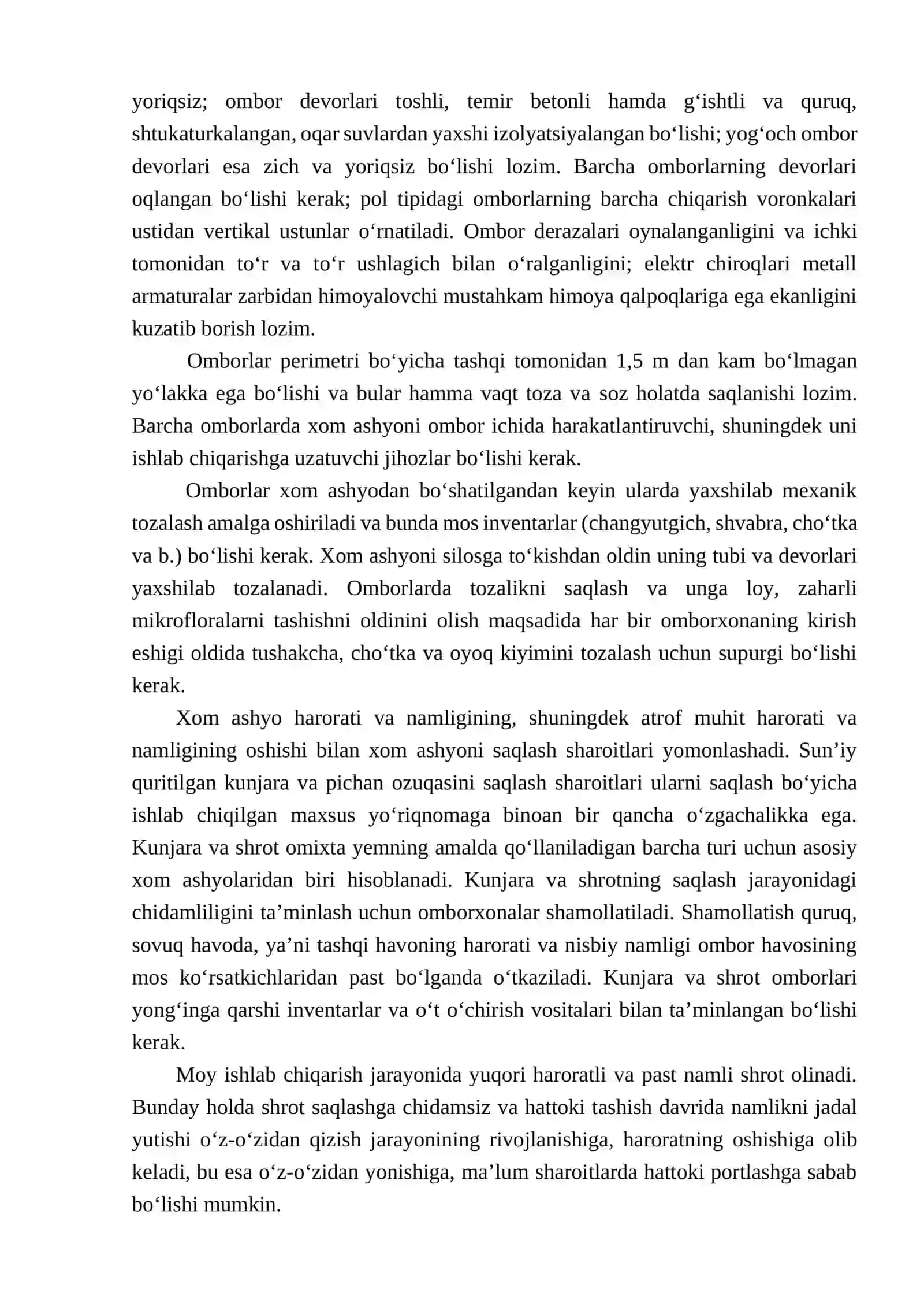 XOM AShYoNI QABUL QILISh, JOYLAShTIRISh, SAQLASh VA UNI IShLAB ChIQARIShGA UZATISh 3
