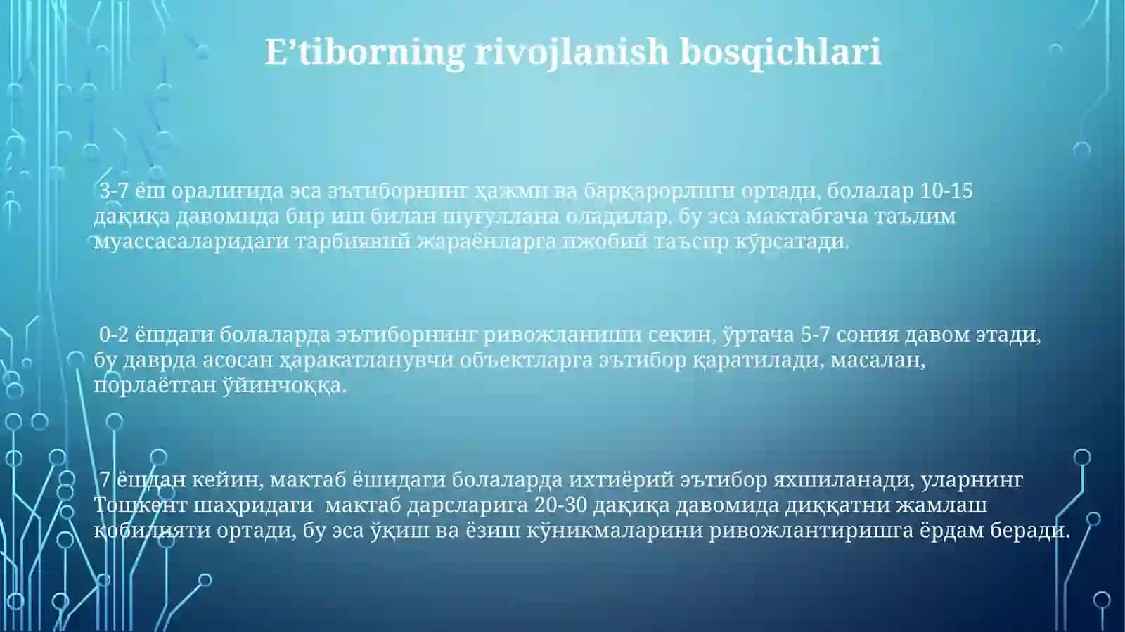 Bolalarda diqqatni rivojlanishi 3