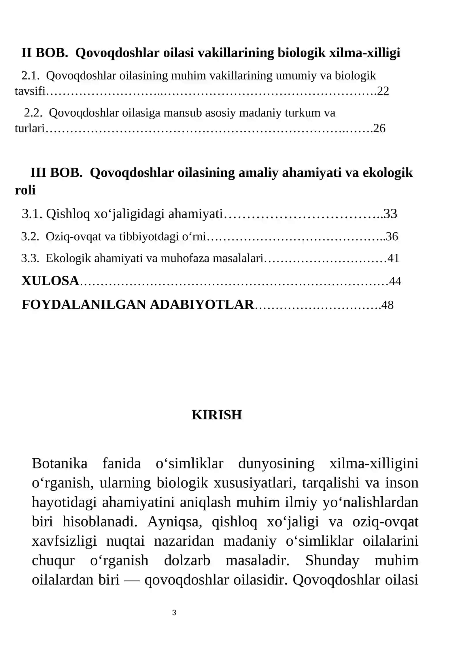 Qovoqdoshlar oilasi ''Cucurbitaceae'' ning tarqalishi, tuzilishi, rivojlanishi, amaliy ahamiyati va biologik xususiyatlari 3