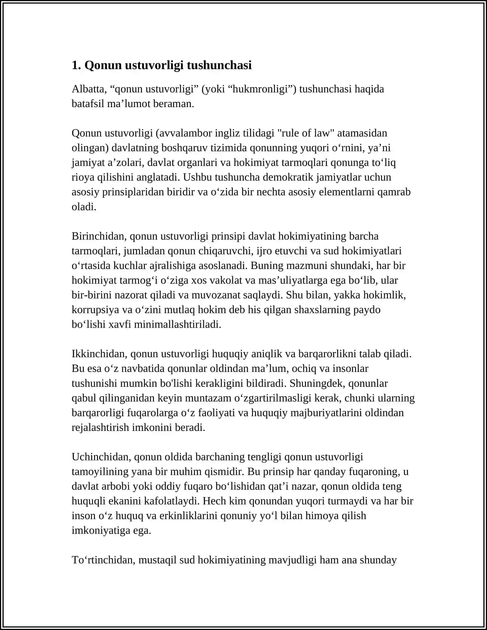 QONUN USTUVORLIGI TA'MINLASHNING ASOSIY MEZONLAR 3