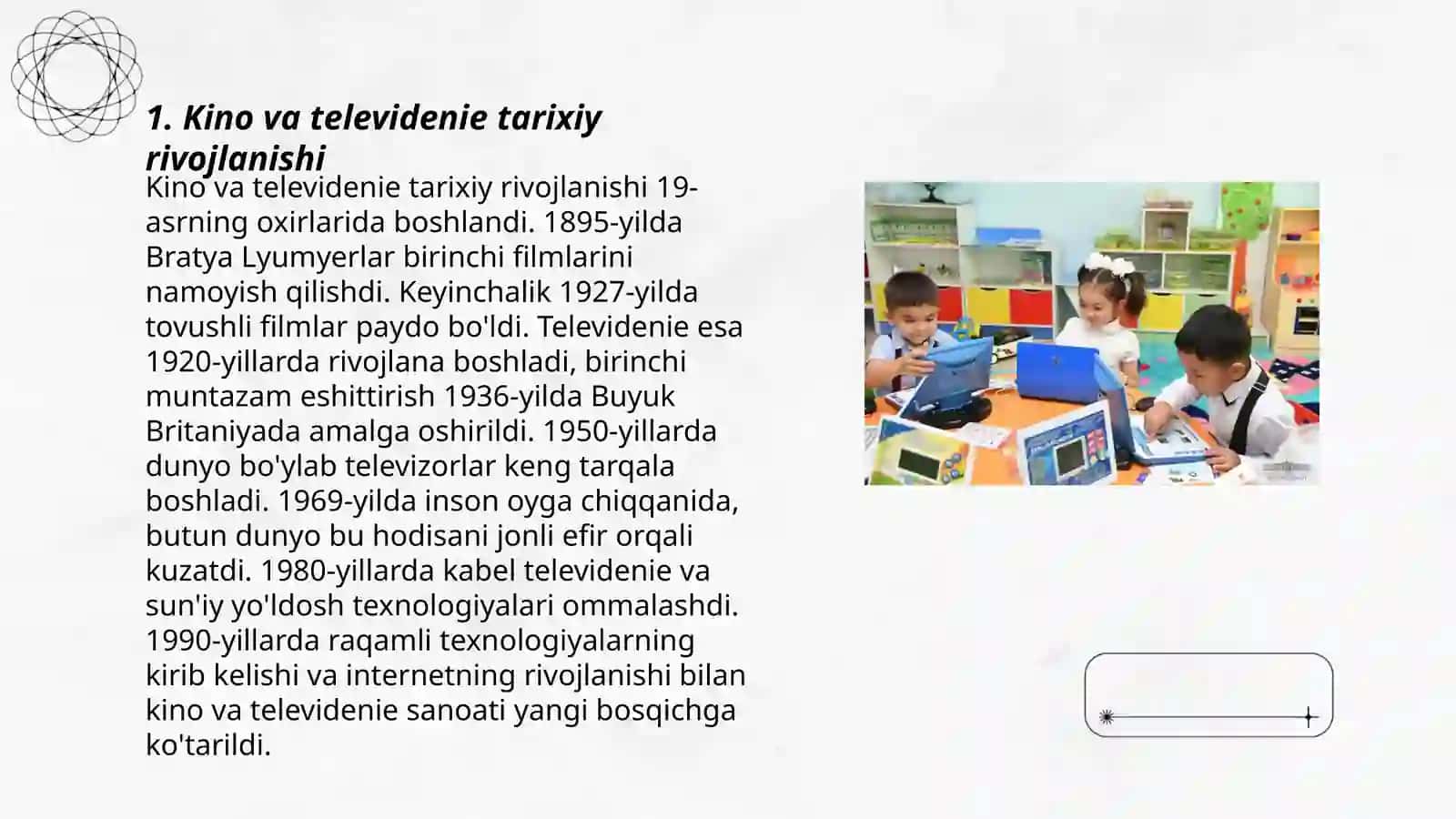 Kino va televidenie rivojlanishidagi o'ziga xoslik 3