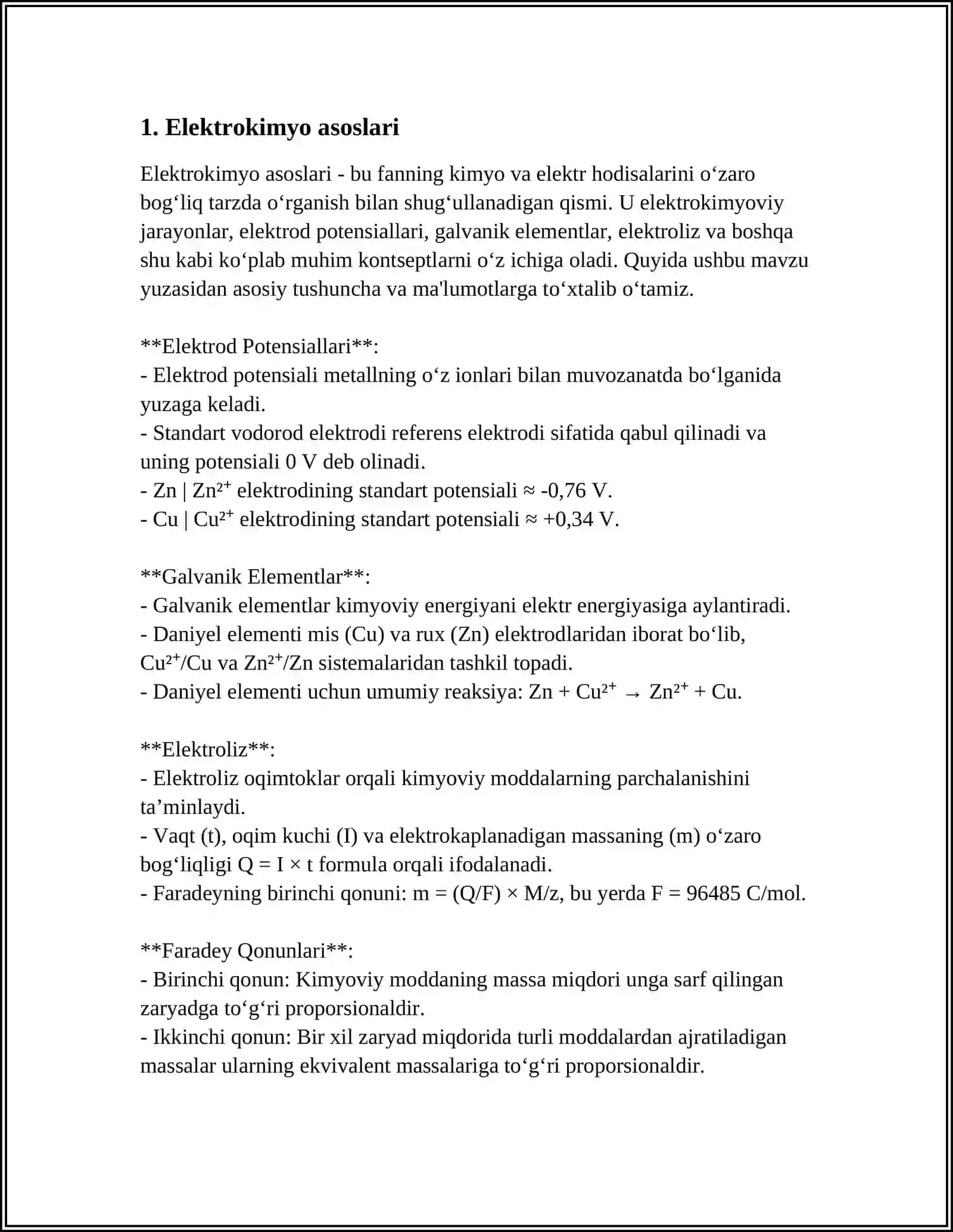 MISNING ELEKTROKIMYOVIY EKVIVALENTINI ANIQLASH 3