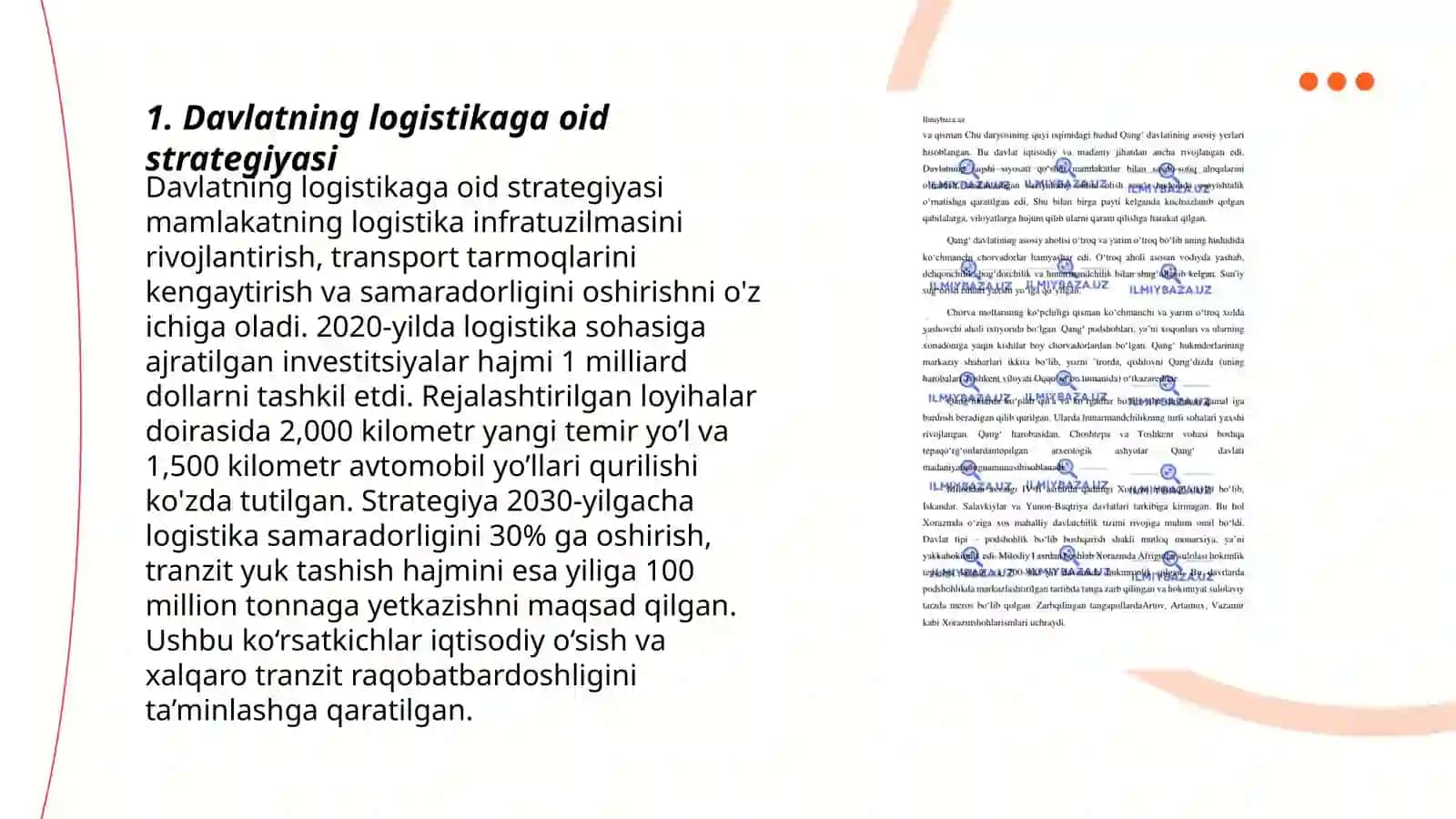 Davlatning logistika siyosati tahlili 3