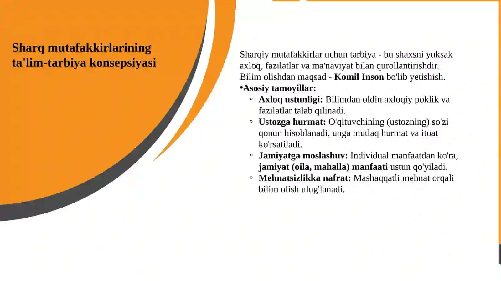 Sharq va g'arb mutafakkirlarining yosh avlod tarbiyasiga oid qarashlari taklif va mulohazalari 3