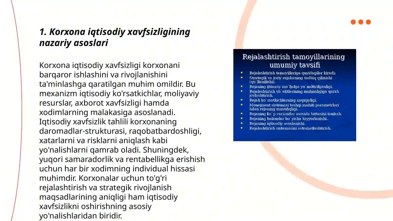Korxonada iqtisodiy xavfsizlikni taʼminlash 3