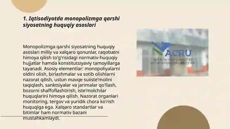 Iqtisodiyotda monopolizmga qarshi siyosat 3