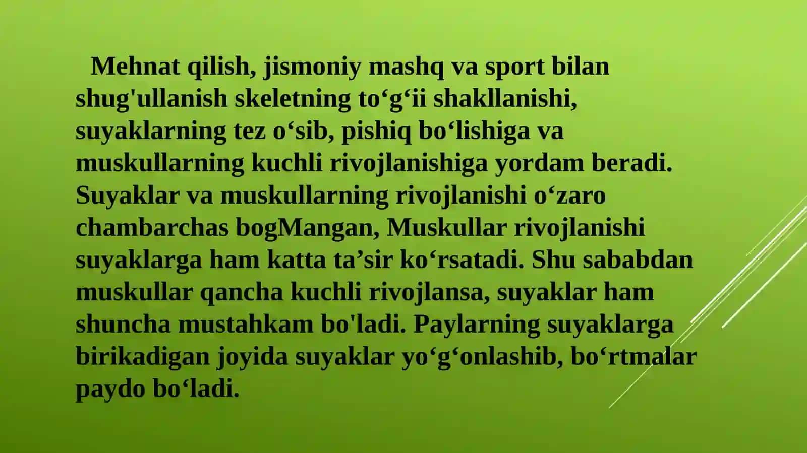 Muskullarning rivojlanishi 3