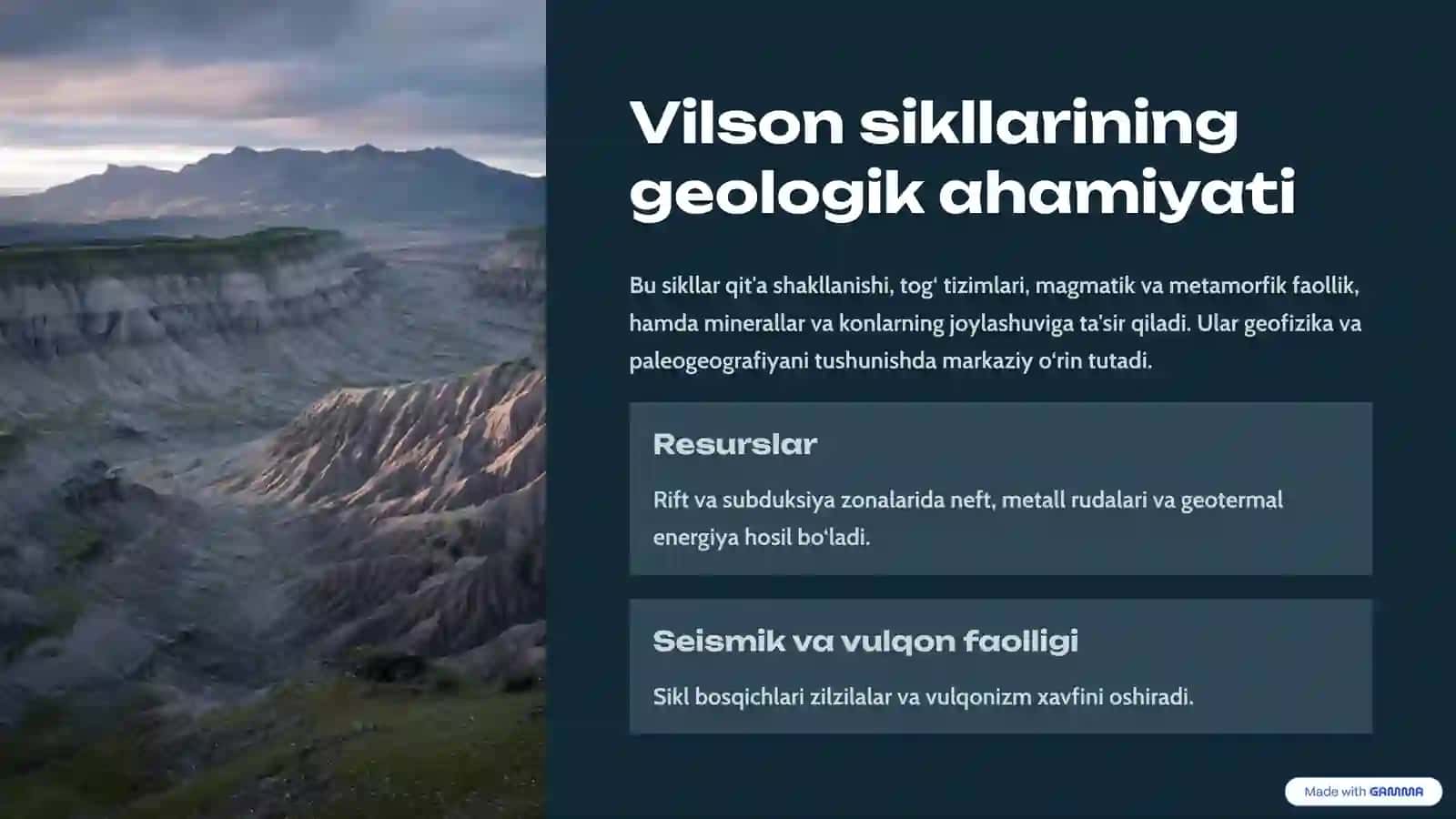 Vilson sikllari Tushunish va Boshqarish 3