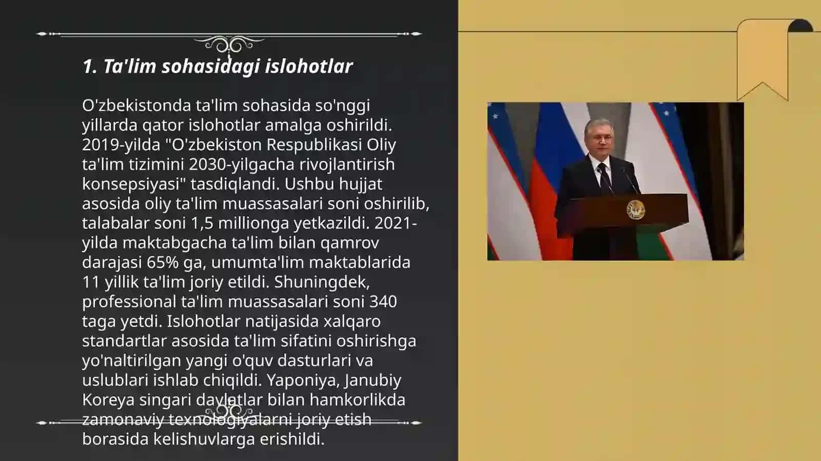 Ta'lim sohasidagi islohotlar 3