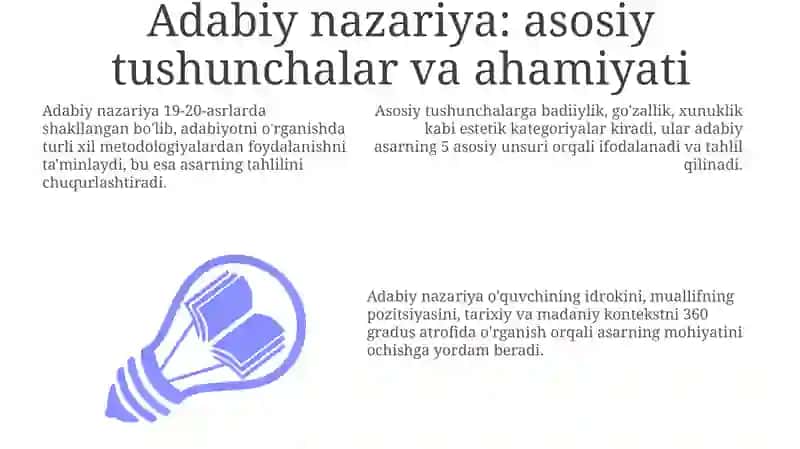 “Adabiyot nazariyasi” (2-tomlik) kitobidan “Abadiy-estetik kategoriyalar” 3