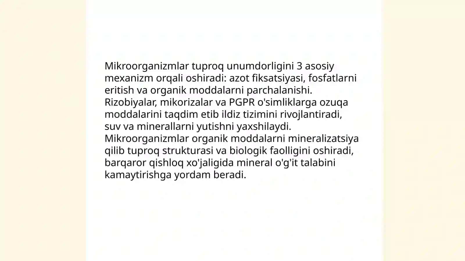 Mikroorganizmlarning xalq xo'jaligidagi ahamiyati 3